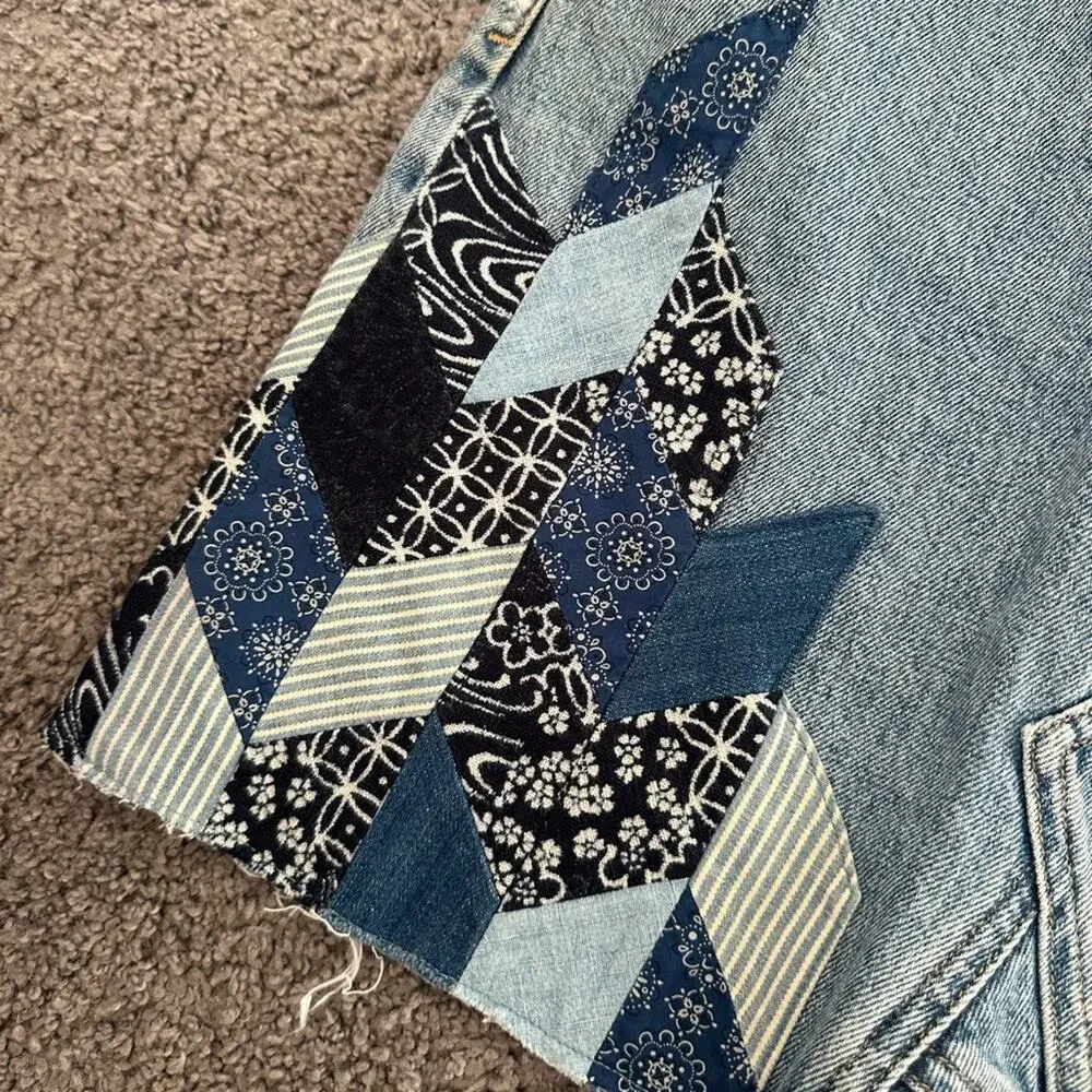 Citizens of Humanity Astrid Patchwork Mini Skirt
